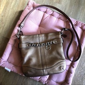 BRAND NEW- Gold (bronze) leather Coach crossbody